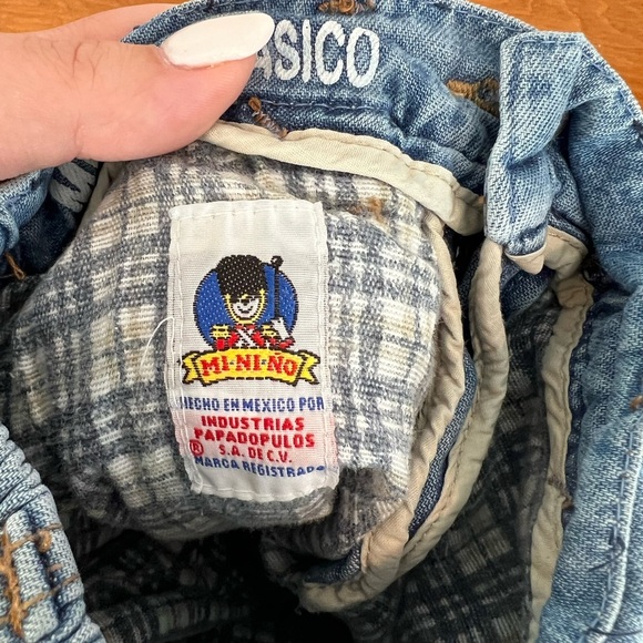 Mi-Ni-No King's Guard Flannel Lined Blue Jeans Elastic Waist - Picture 5 of 7